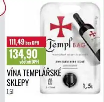 Ratio VÍNA TEMPLÁŘSKÉ SKLEPY 1.5L nabídka