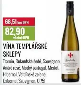 Ratio VÍNA TEMPLÁŘSKÉ SKLEPY 0.75L nabídka