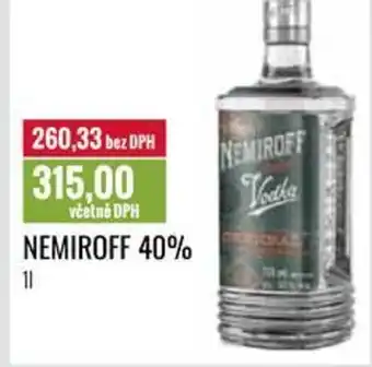 Ratio NEMIROFF 40% 1L nabídka
