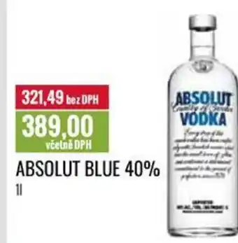 Ratio ABSOLUT BLUE 40% 1L nabídka