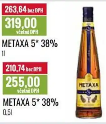 Ratio METAXA 5* 38% nabídka