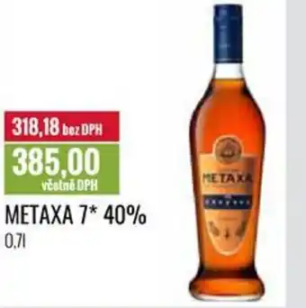 Ratio METAXA 7* 40% 0.7L nabídka