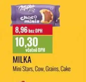 Ratio MILKA Mini Stars, Cow, Grains, Cake nabídka