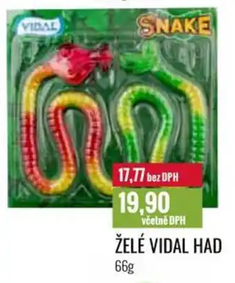 Ratio ŽELÉ VIDAL HAD 66g nabídka