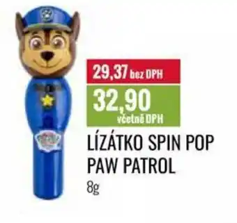 Ratio LÍZÁTKO SPIN POP PAW PATROL 8g nabídka