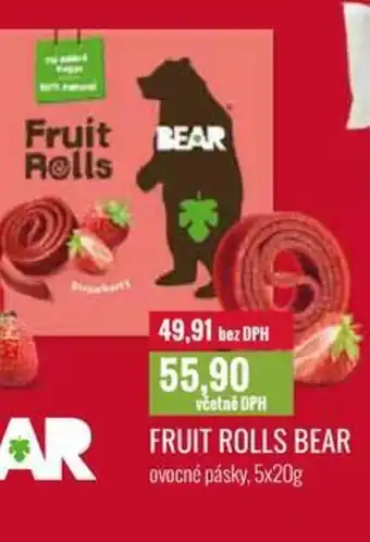 Ratio FRUIT ROLLS BEAR nabídka