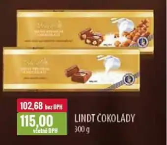 Ratio LINDT ČOKOLÁDY nabídka