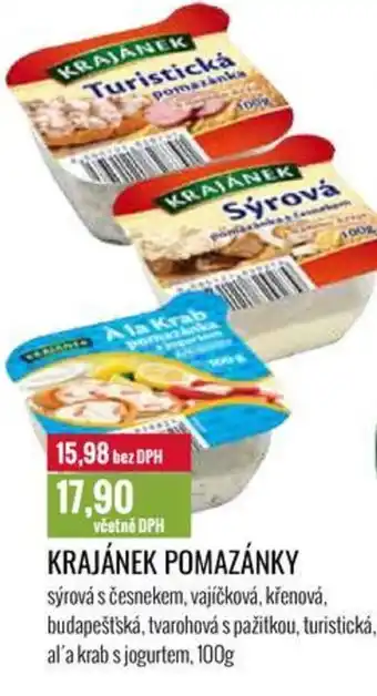 Ratio KRAJÁNEK POMAZÁNKY nabídka