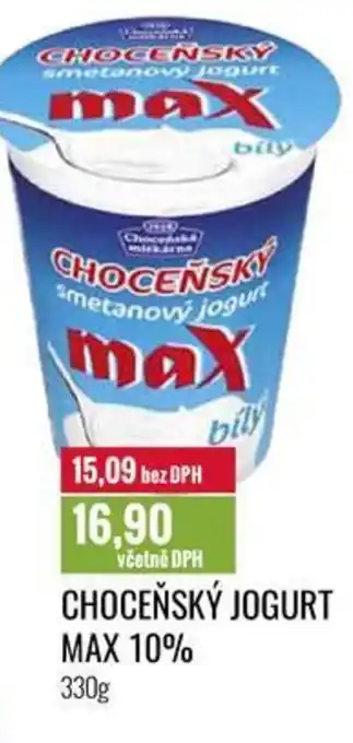 Ratio CHOCEŇSKÝ JOGURT MAX 10% nabídka
