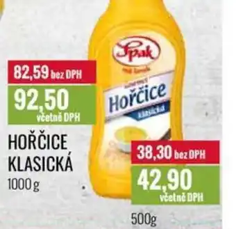 Ratio HOŘČICE KLASICKÁ nabídka