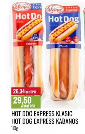Ratio HOT DOG EXPRESS KLASIC HOT DOG EXPRESS KABANOS nabídka