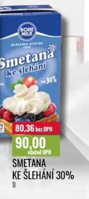 Ratio SMETANA KE ŠLEHÁNÍ 30% 1L nabídka