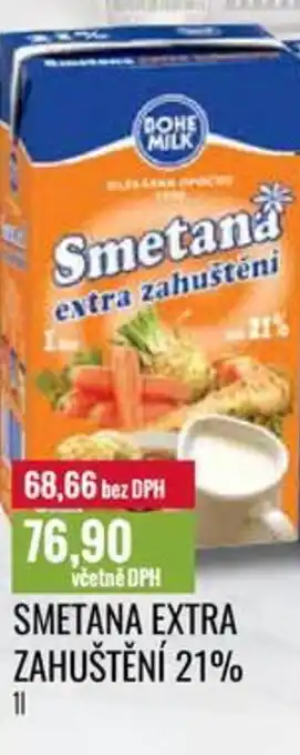 Ratio SMETANA EXTRA ZAHUŠTĚNÍ 21% 1L nabídka