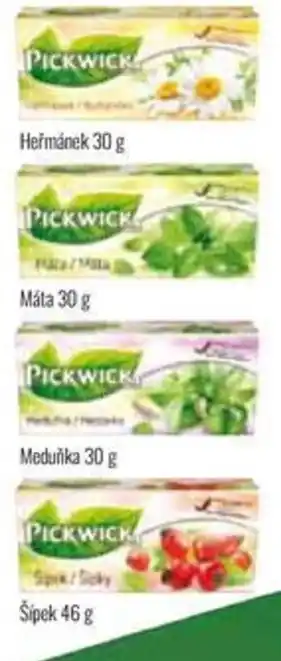 Ratio Pickwick bylinné čaje nabídka