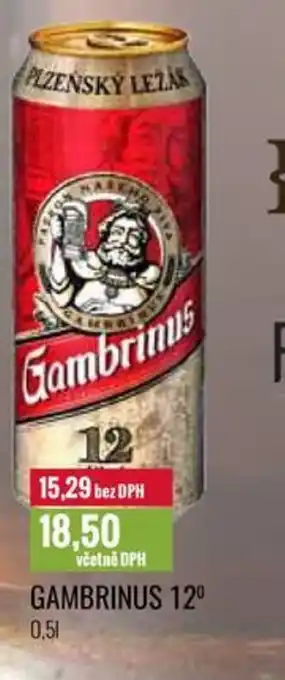 Ratio GAMBRINUS 12⁰ 0.5L nabídka