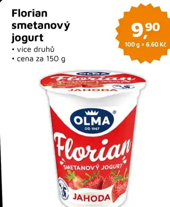 Můjobchod Florian smetanový jogurt nabídka