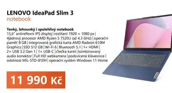 Expert LENOVO IdeaPad Slim 3 notebook nabídka