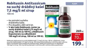 Benu Robitussin Antitussicum na suchý dráždivý kašel 7,5 mg/5 ml sirup nabídka