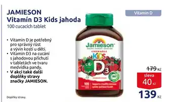 Benu JAMIESON Vitamín D3 Kids jahoda nabídka