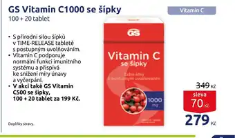 Benu GS Vitamin C1000 se šípky nabídka