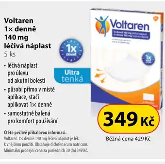 Dr. Max Voltaren 1x denně 140 mg léčivá náplast nabídka
