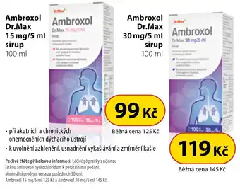 Dr. Max Ambroxol Dr.Max 15 mg/5 ml sirup 100 ml nabídka