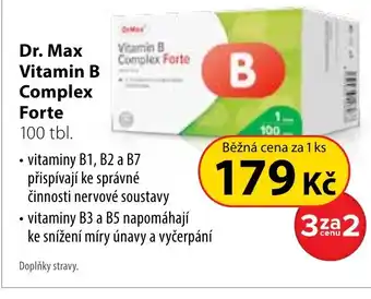 Dr. Max Dr. Max Vitamin B Complex Forte 100 tbl. nabídka