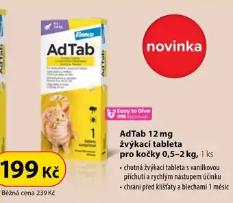 Dr. Max AdTab 12 mg žvýkací tableta pro kočky 0,5-2 kg, 1 ks nabídka