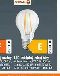 OBI Led světelný zdroj čirý nabídka