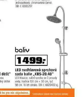 OBI Led nadhlavová sprchová sada baliv nabídka