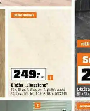 OBI Dlažba limestone nabídka