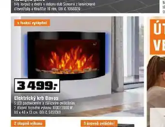 OBI Elektrický krb davos nabídka