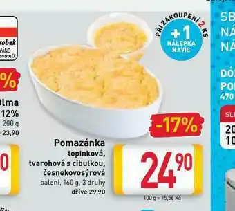 Billa Pomazánka česnekovosýrová nabídka