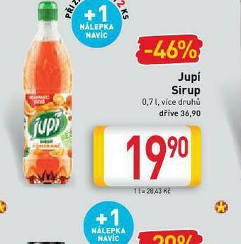 Billa Jupí sirup nabídka