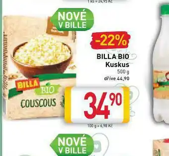 Billa Billa bio kuskus nabídka