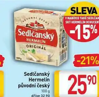 Billa Sedlčanský hermelín původní český nabídka