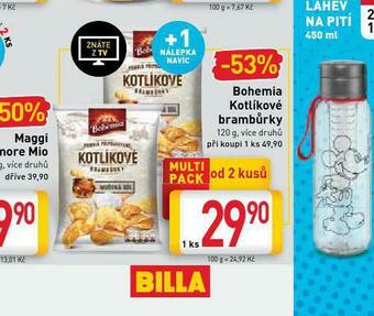 Billa Bohemia kotlíkové brambůrky nabídka