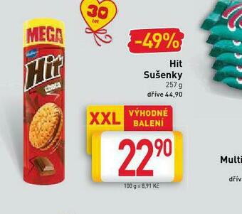 Billa Hit sušenky nabídka