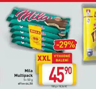 Billa Mila multipack nabídka