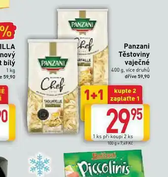 Billa Panzani těstoviny vaječné nabídka