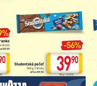 Billa Orion studentská pečeť nabídka