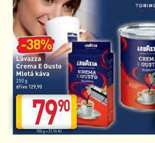 Billa Lavazza crema e gusto mletá káva nabídka