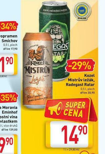 Billa Kozel mistrův ležák nabídka