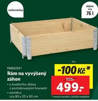 Lidl Rám na vyvýšený záhon nabídka