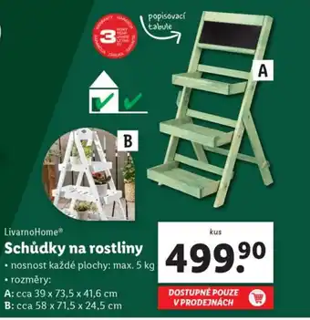 Lidl Schůdky na rostliny nabídka