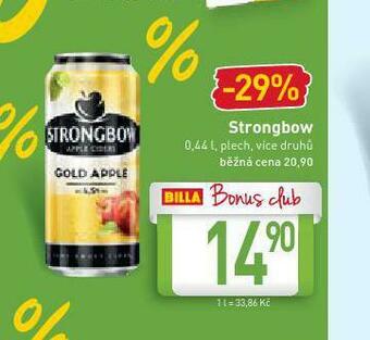 Billa Strongbow nabídka