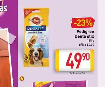 Billa Pedigree denta stix pochoutky pro psy nabídka