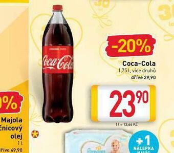 Billa Coca cola 1,75l nabídka