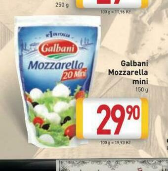 Billa Mozzarella nabídka