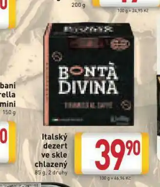 Billa Italský dezert ve skle chlazený nabídka